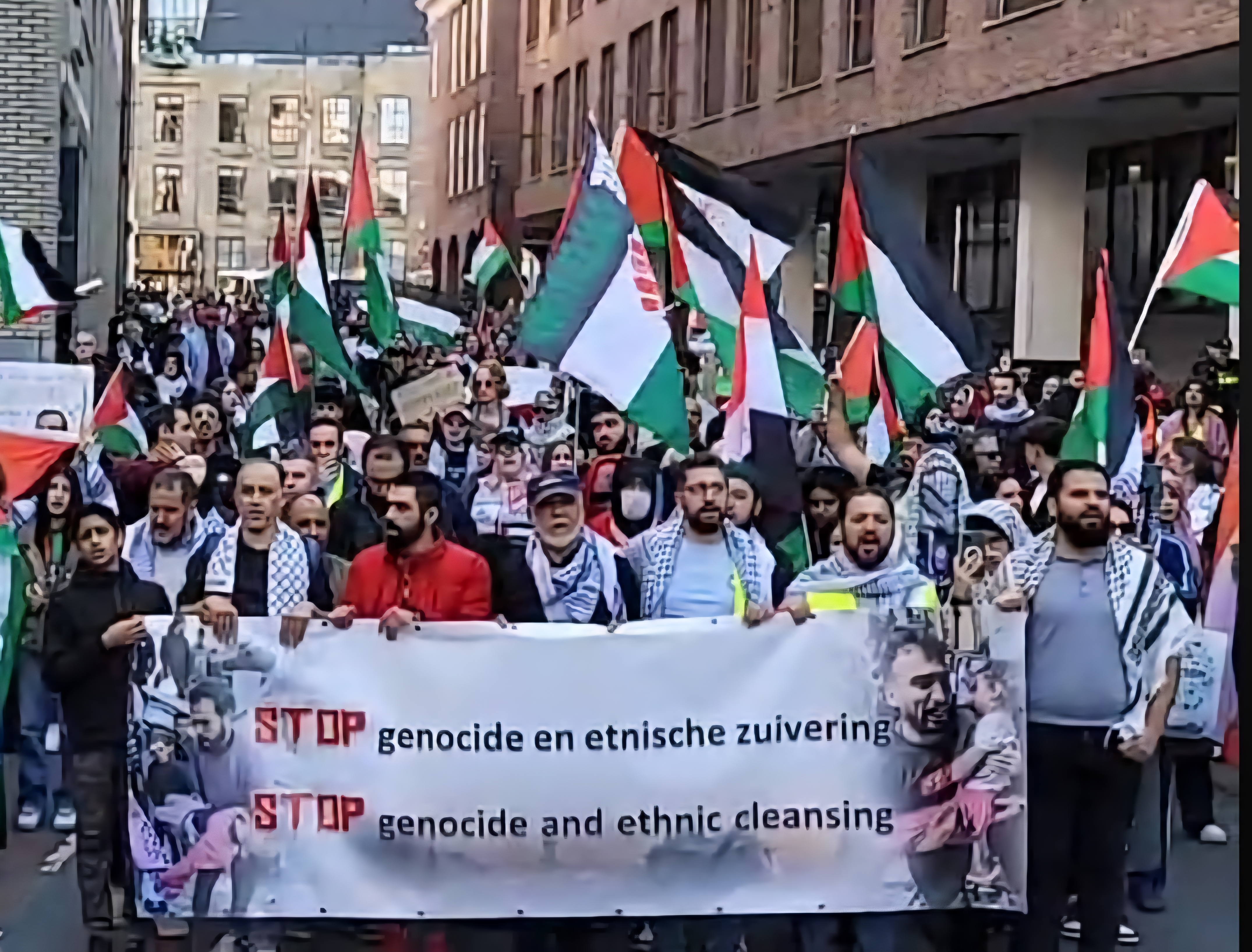 Landelijke Mars in Den Haag:  Gaza Schreeuwt, De Wereld Zwijgt